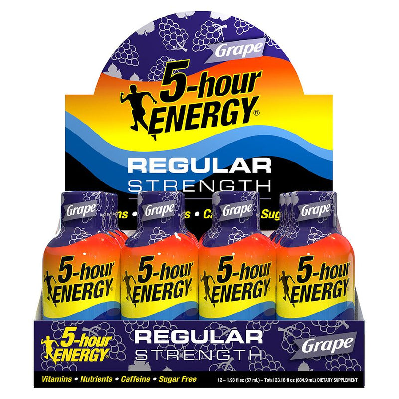 5-hour ENERGY® Regular Strength Shots GRAPE Discount Pack 72 Bottles