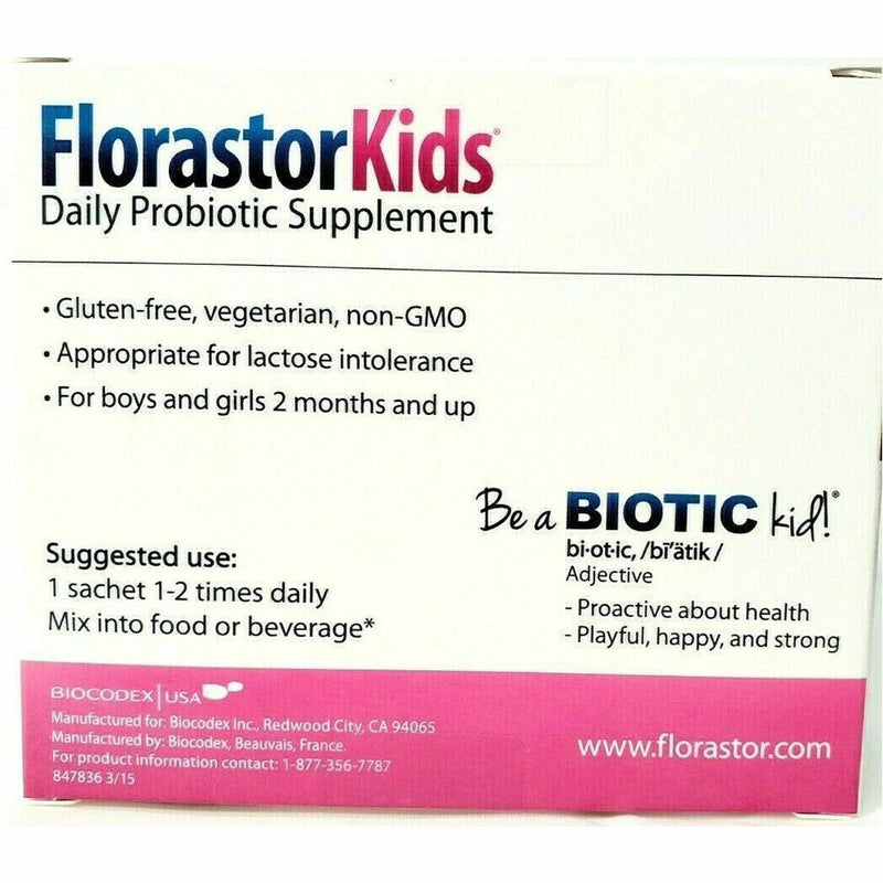 Florastor Kids Daily Probiotic, 250 mg (Immune Support) 20 Sachets